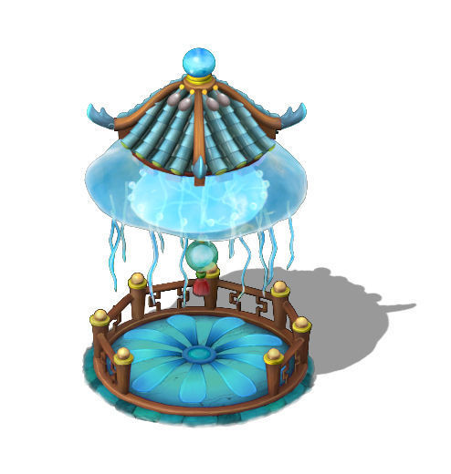 Submarine cartoon world - jellyfish pavilion 3D model_1
