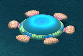 marine cartoon world - water element of the nest 3D model_2