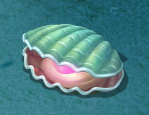 ubmarine cartoon world - watermelon pearl shells 3D model_3