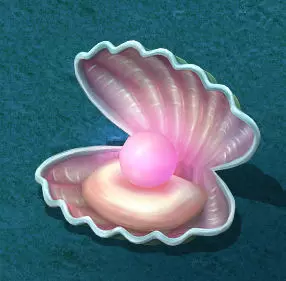 ubmarine cartoon world - watermelon pearl shells 3D model_0