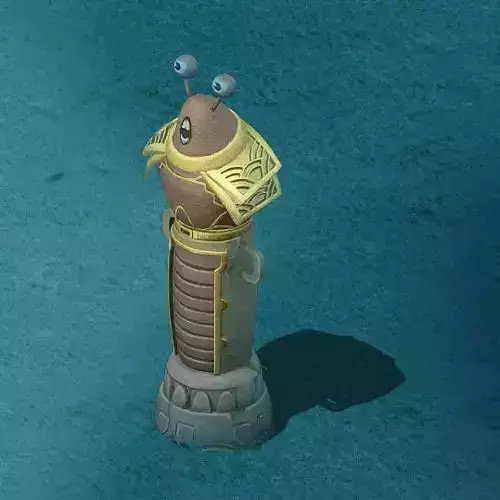 rine cartoon world - shrimp soldiers god pillars