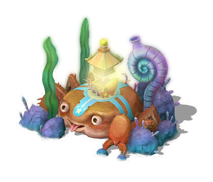 Submarine cartoon world - wild decorations 3D model_3