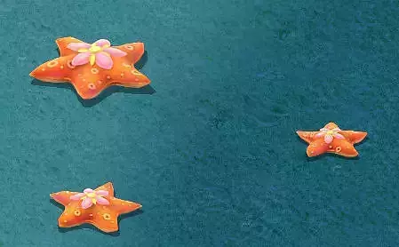Submarine cartoon world - love five-pointed star