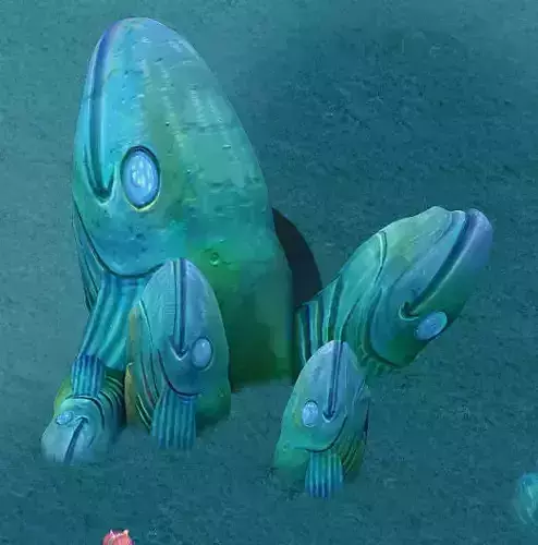 Submarine Cartoon World - Fishman Elegy Surface