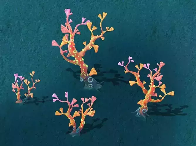 Submarine Cartoon World - Fishtail Coral