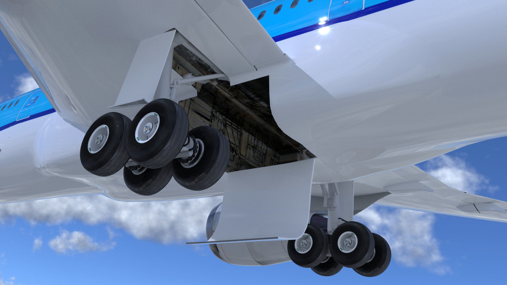 Boeing 787 Dreamliner high detailed model Low-poly 3D model_7