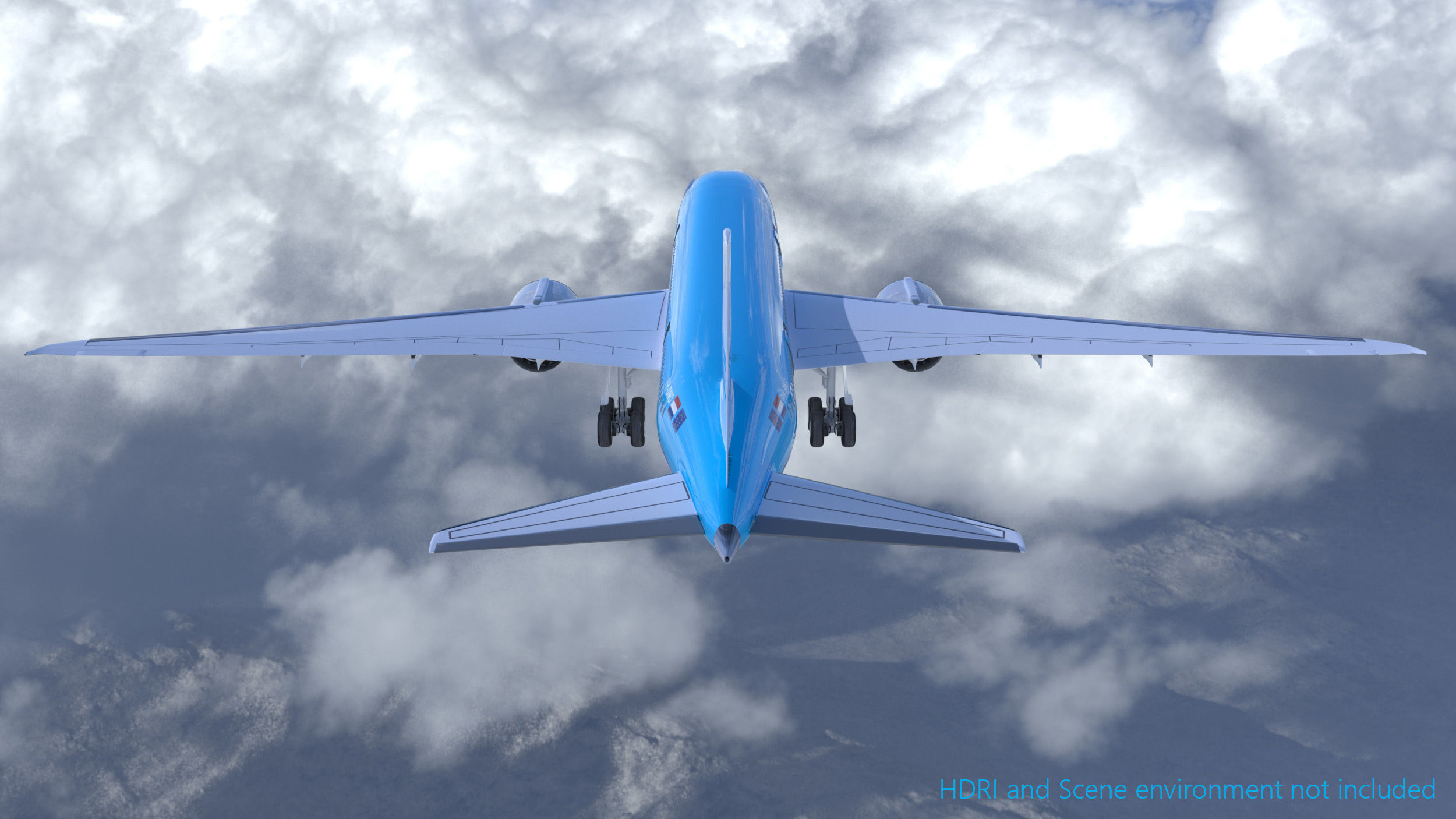 Boeing 787 Dreamliner high detailed model Low-poly 3D model_6