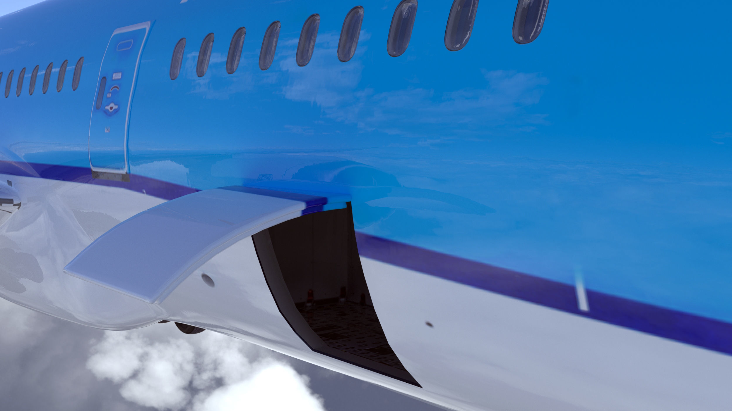 Boeing 787 Dreamliner high detailed model Low-poly 3D model_12