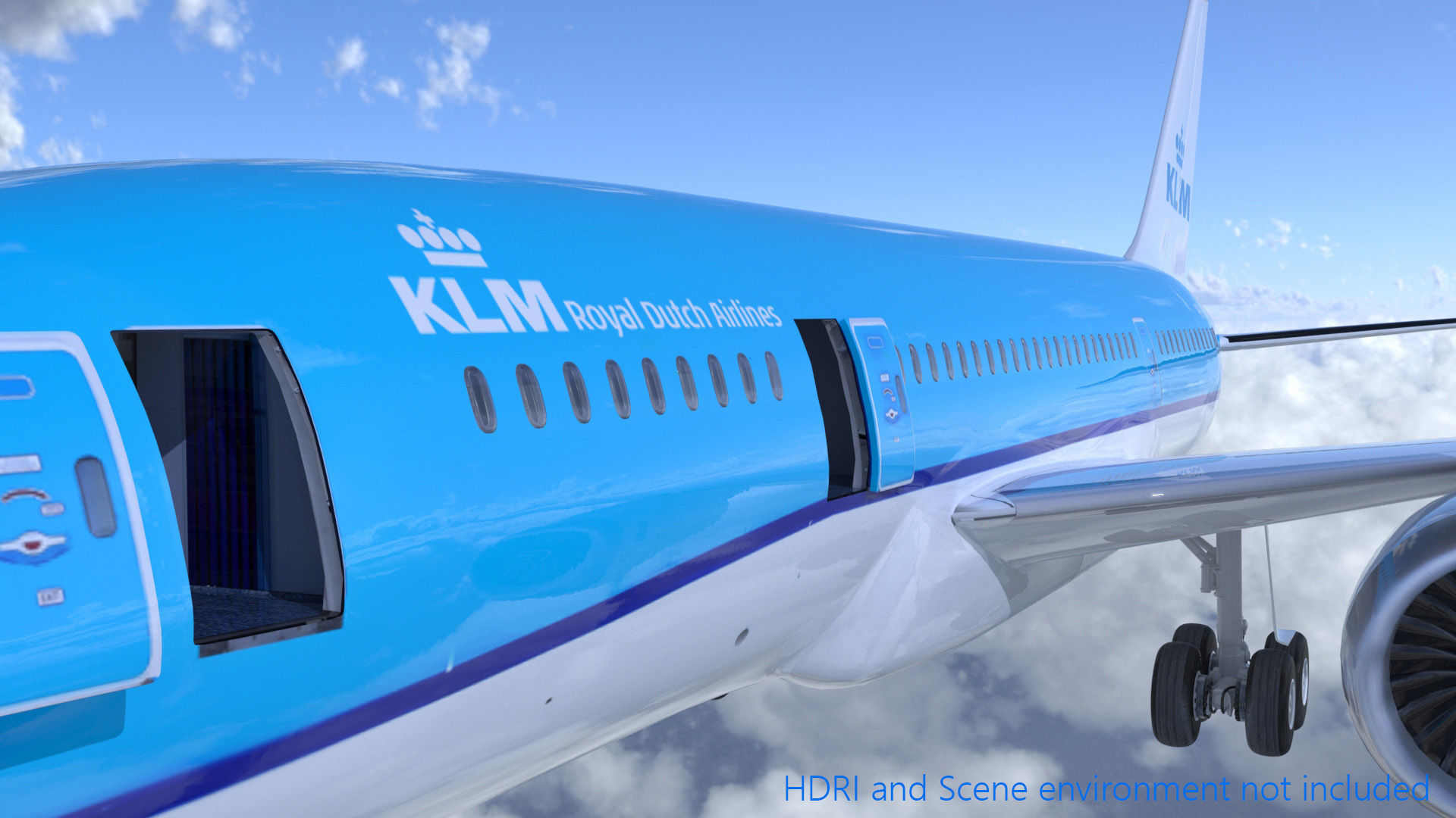 Boeing 787 Dreamliner high detailed model Low-poly 3D model_10