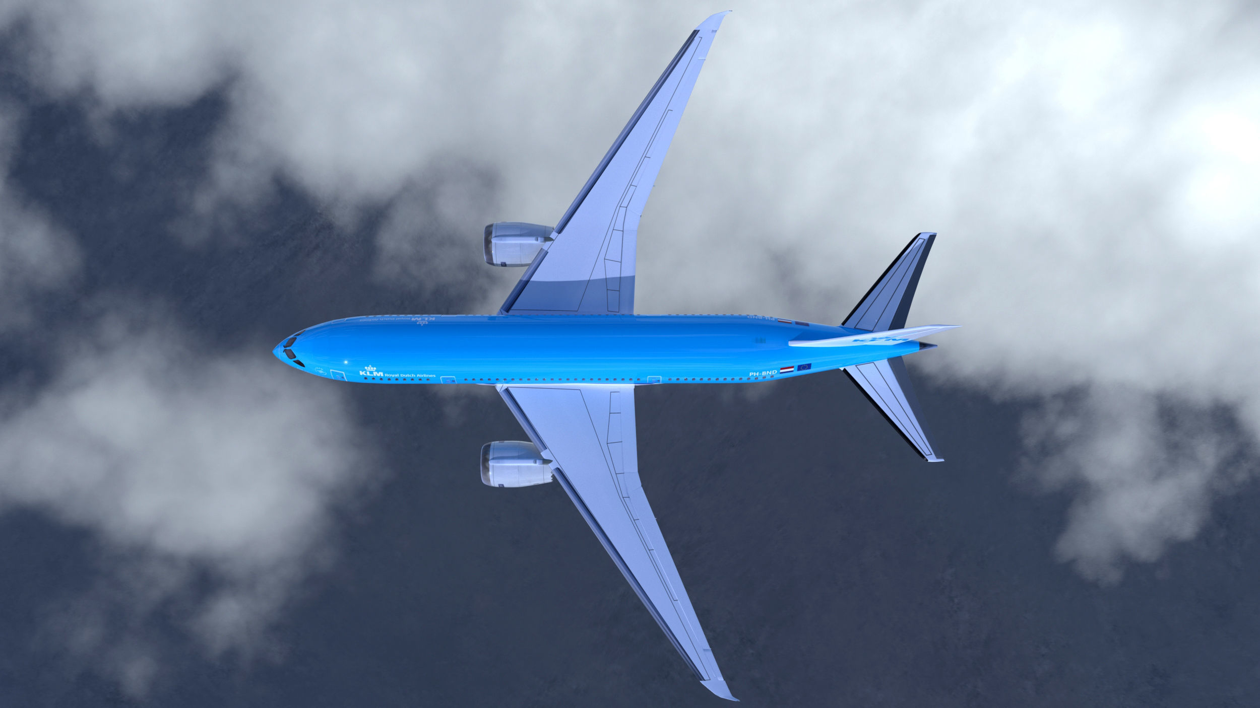 Boeing 787 Dreamliner high detailed model Low-poly 3D model_19