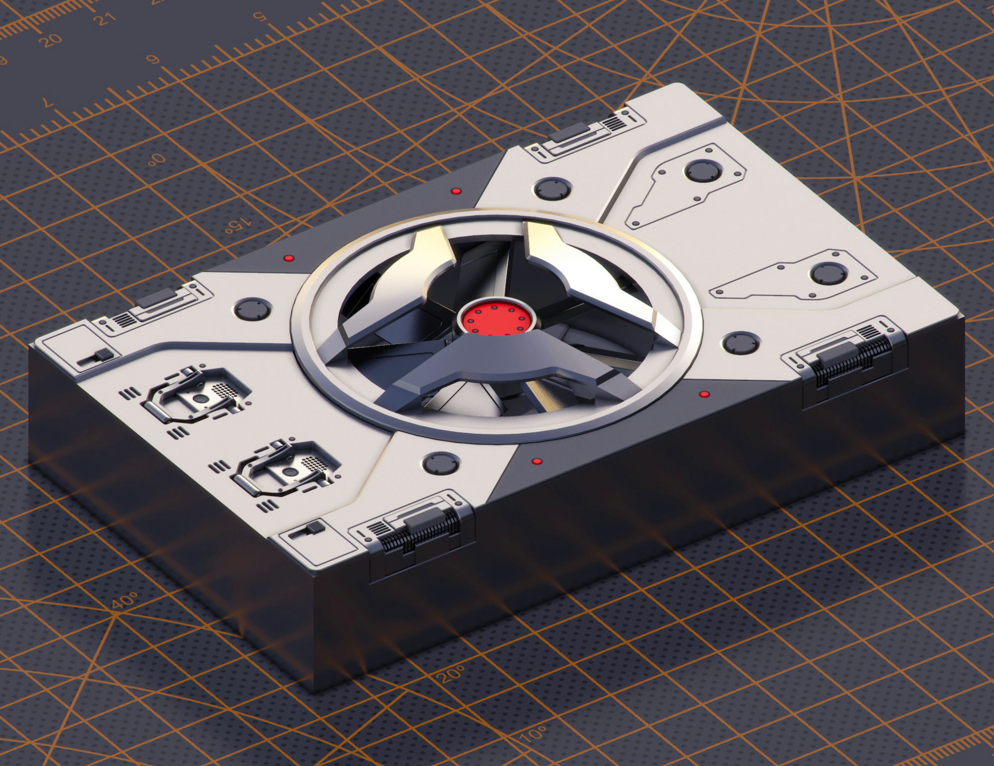 Mech Warrior Hard Surface Kitbash 6 of 20 3D model_6