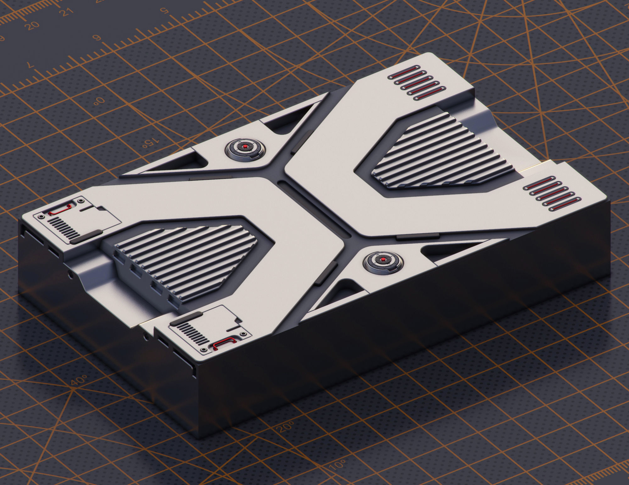 Mech Warrior Hard Surface Kitbash 6 of 20 3D model_13