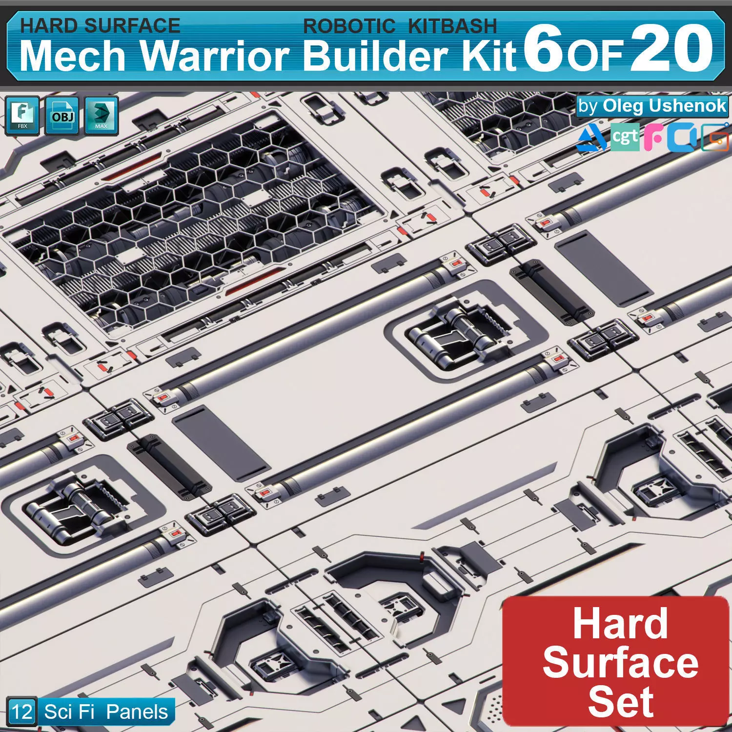 Mech Warrior Hard Surface Kitbash 6 of 20 3D model_0