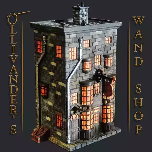 Ollivanders Wand Shop - Diagon Alley - Harry Potter 3D print model