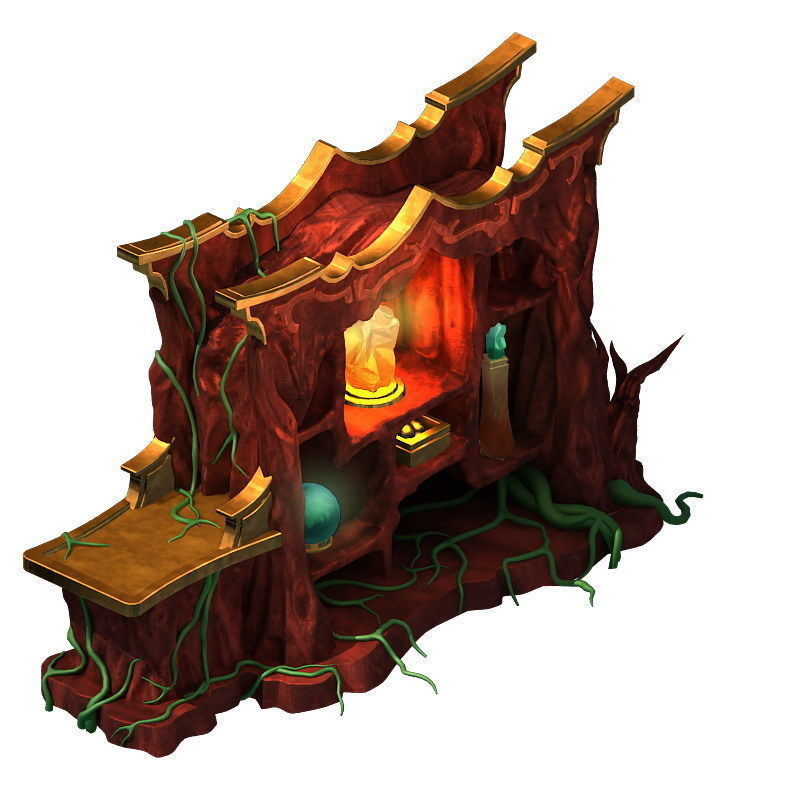 Game model - furniture cabinet disillusion Ming fi 3D model_2