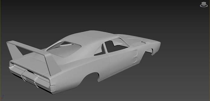Dodge Charger Daytona 1969 Body for print 3D print model 6