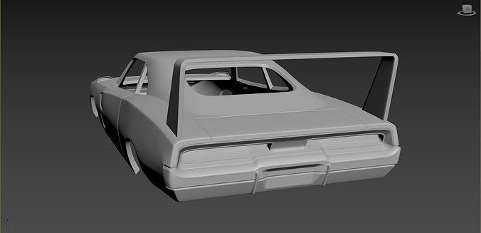 Dodge Charger Daytona 1969 Body for print 3D print model 4