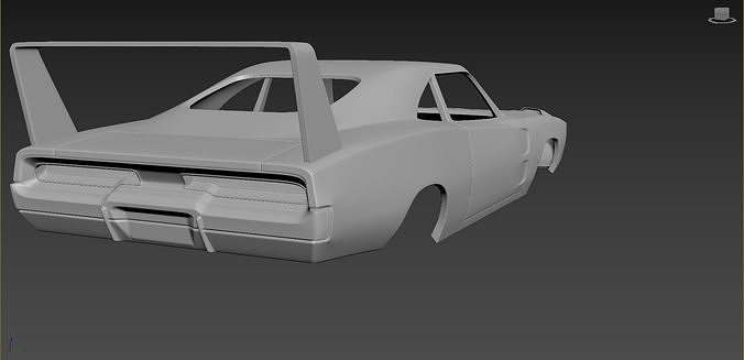 Dodge Charger Daytona 1969 Body for print 3D print model 5