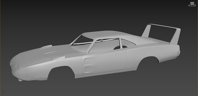 Dodge Charger Daytona 1969 Body for print 3D print model 2