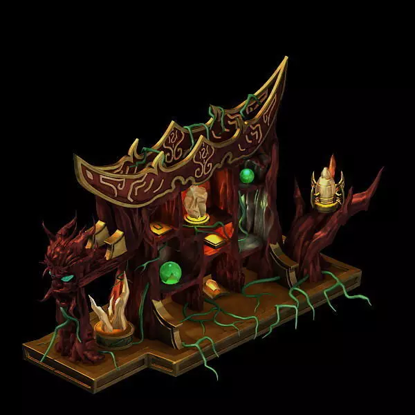 Game model - furniture cabinet disillusion Ming fi 3D model