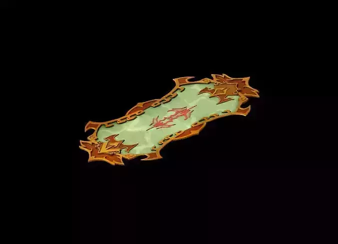 Game Model - Family Interior Items Fox Fur Carpet