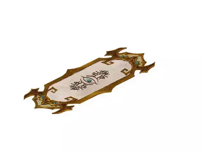 Game Model - Family Interior Items Fox Fur Carpet