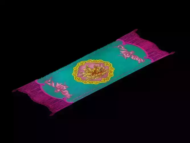 Model - Home Interior Objects - Flower Carpet 02