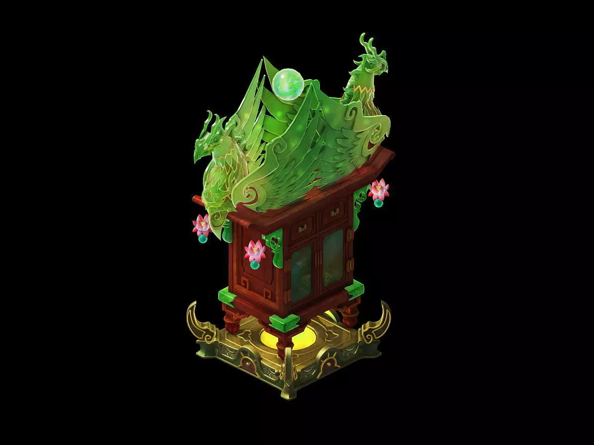 Game Models - Family Objects - Birds cabinet 3D model_0