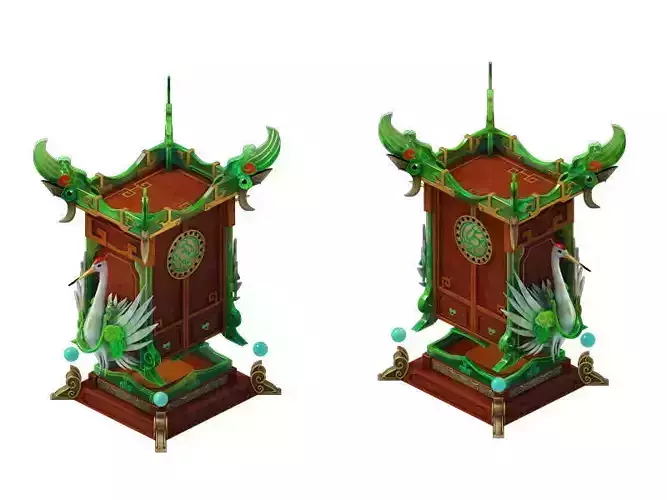 Game Models - Family Objects - Birds cabinet 02