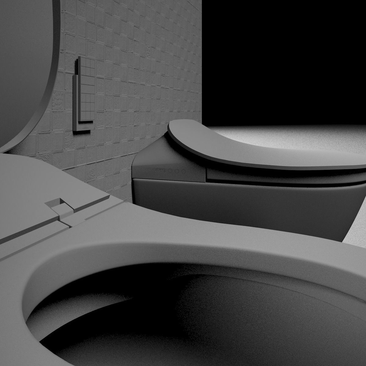 Render ready vray toilet commode 3d model 06 3D model_17
