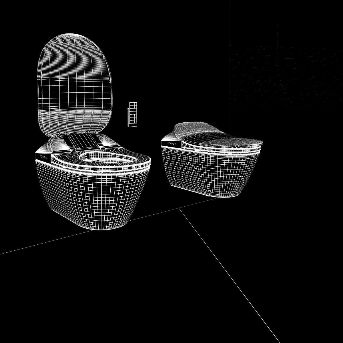 Render ready vray toilet commode 3d model 06 3D model_10