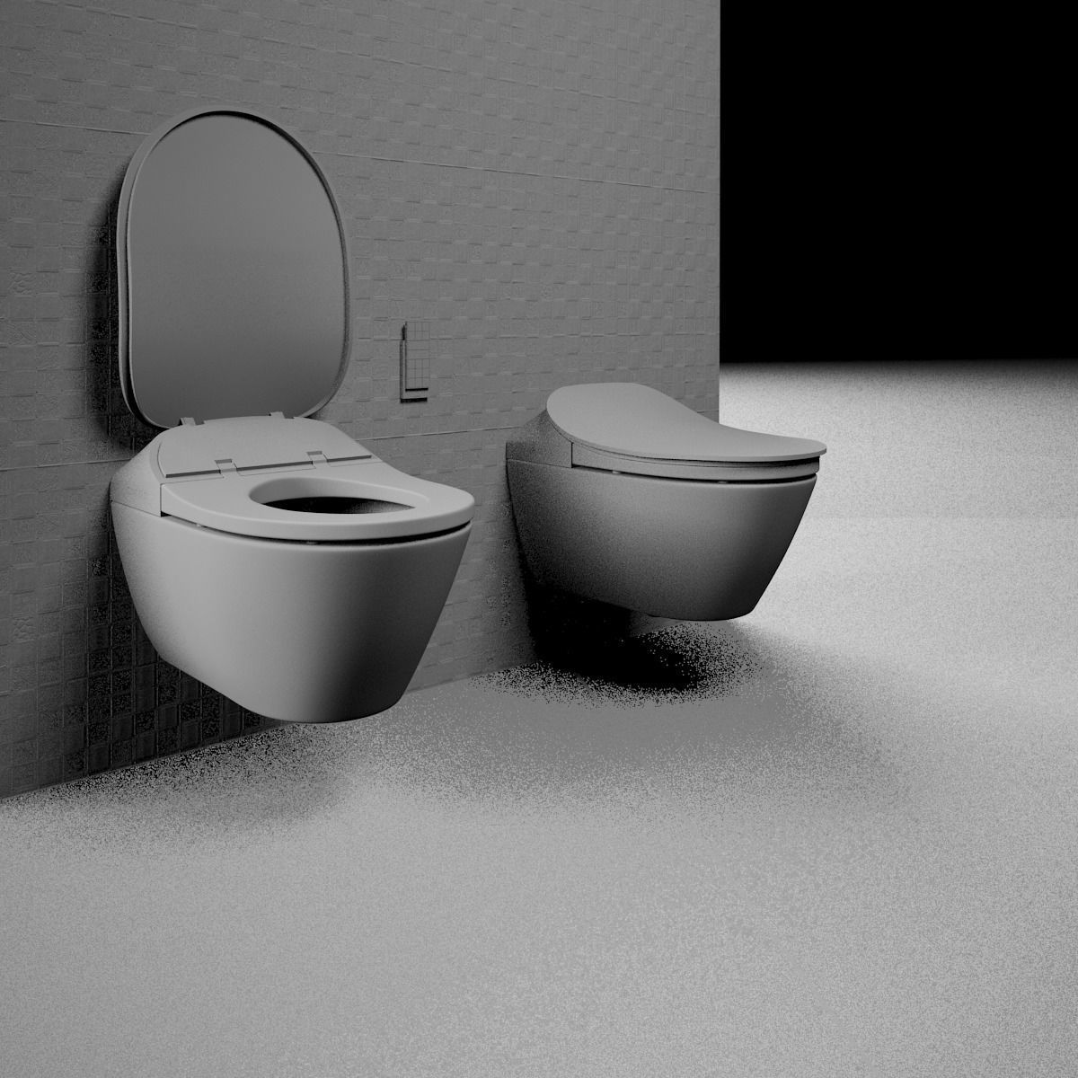 Render ready vray toilet commode 3d model 06 3D model_11