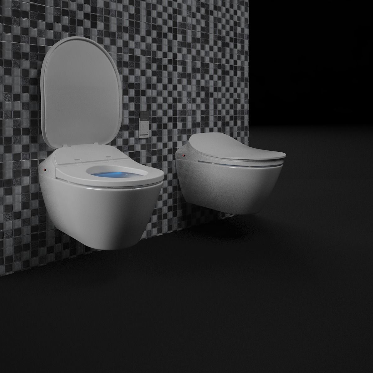 Render ready vray toilet commode 3d model 06 3D model_9