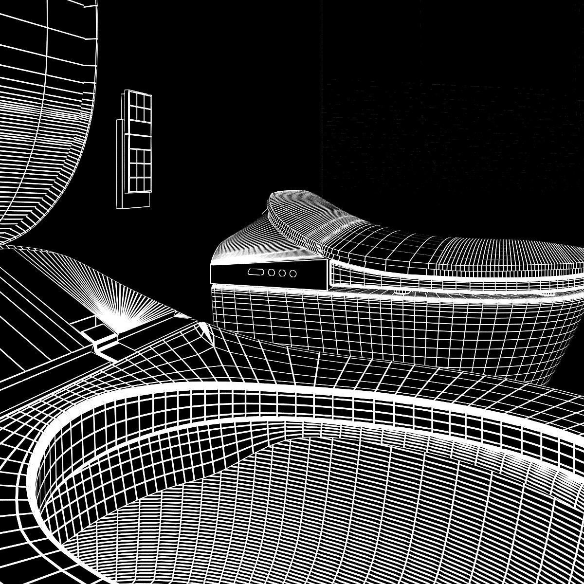 Render ready vray toilet commode 3d model 06 3D model_16