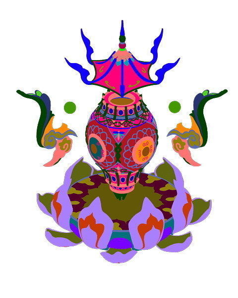 Game Model - Family Objects - Lotus Censer 3D model_3