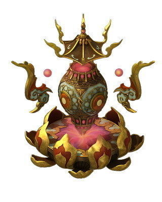 Game Model - Family Objects - Lotus Censer 3D model_1