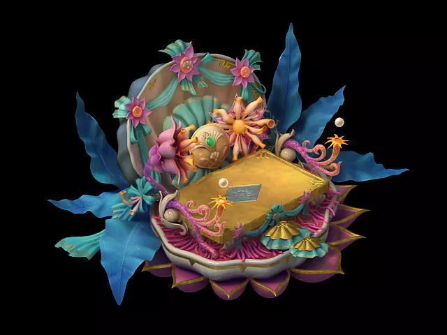 Game Model - Family Objects - Bilolong King Bed 06 3D model_0