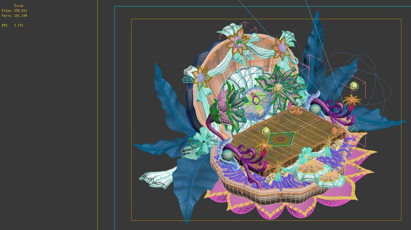 Game Model - Family Objects - Bilolong King Bed 06 3D model_4