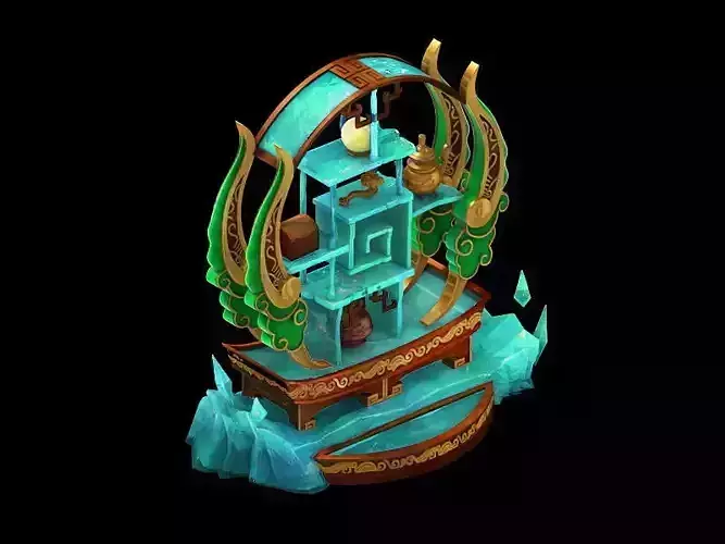 Game Model - Family Objects - Ice Lingxian lattice