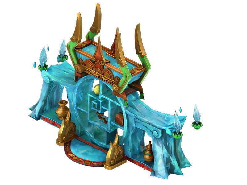 Game Model - Family Objects - Ice Lingxian lattice 3D model_5