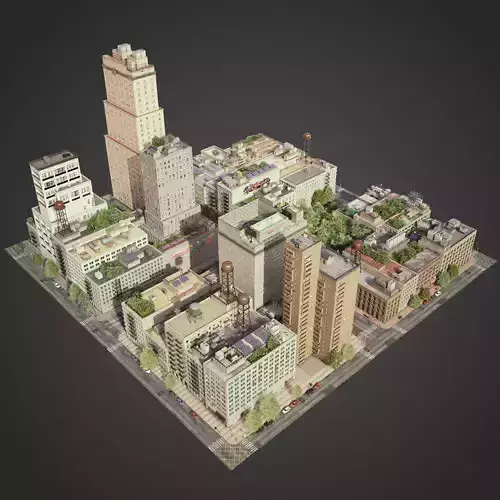 City District A21-A26 3D model