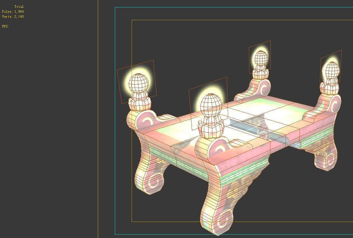 Model - Intra Family Objects - Coffee Table 06 3D model_1
