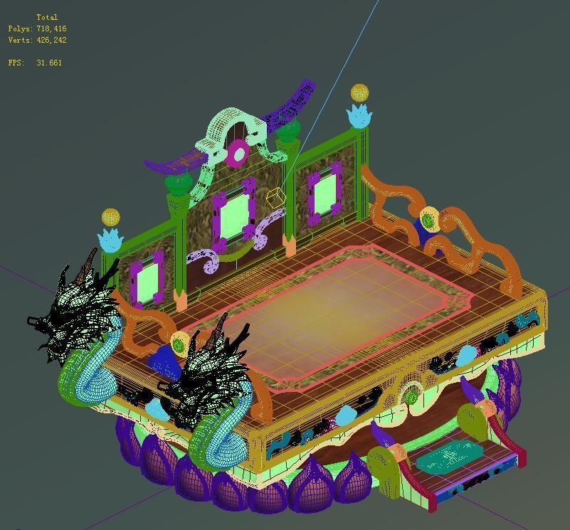 Game Model - Family Objects - Beds 02 3D model_2