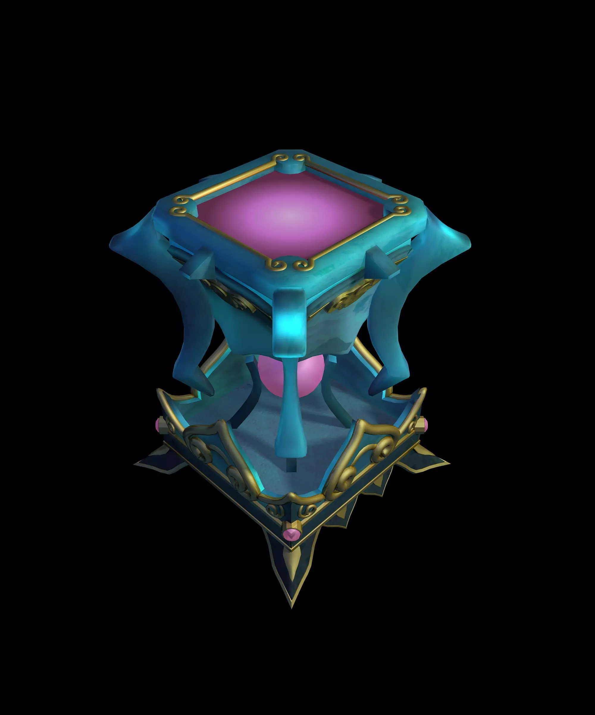 me Interior Objects - Stool Chair White jade stool 3D model_0