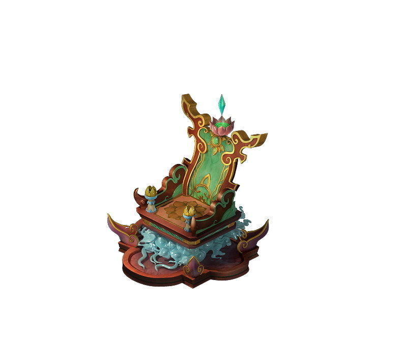 Home Interior Objects - Stool Chair Cui Lingzhi 3D model_2