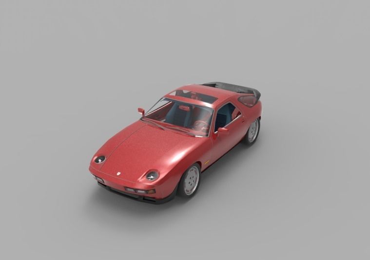 1981 Porsche 928 3D model_5
