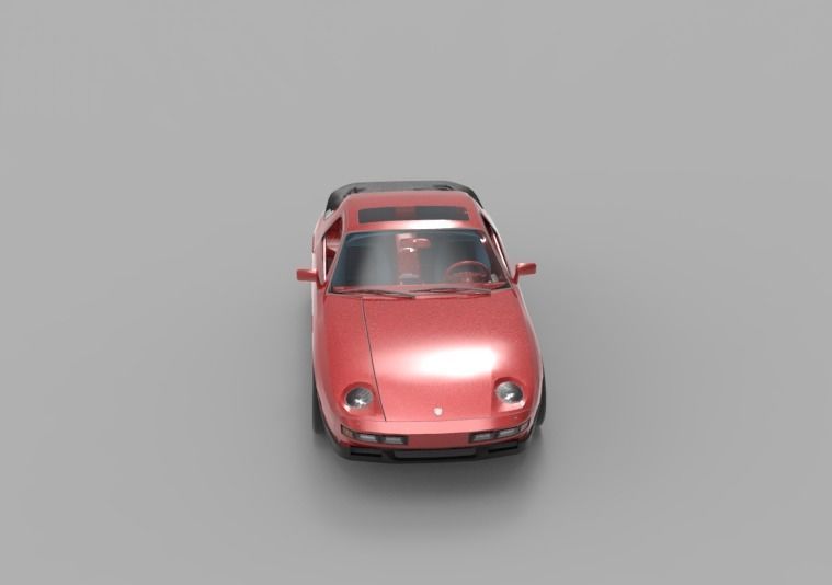 1981 Porsche 928 3D model_4