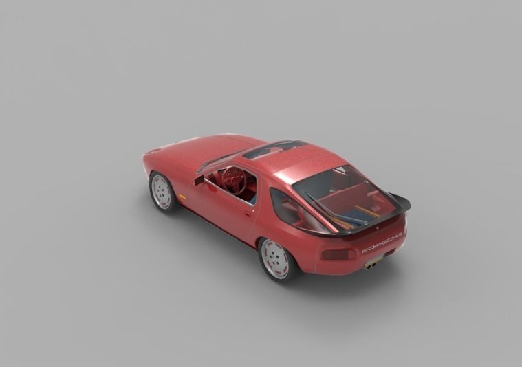 1981 Porsche 928 3D model_8