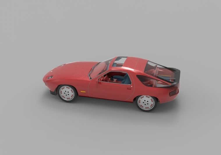 1981 Porsche 928 3D model_7