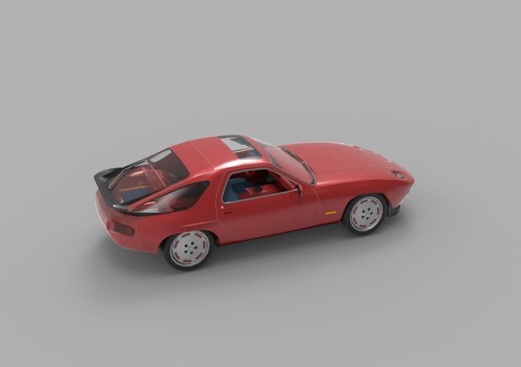 1981 Porsche 928 3D model_11